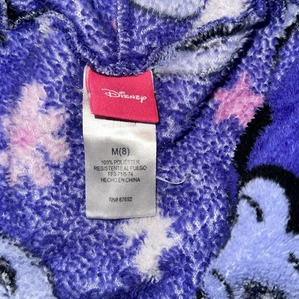 Disney Purple Cartoon Print Hooded robe size medium/8